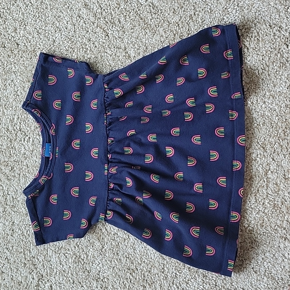 girls dress outfit size 6-12 months old navy dress